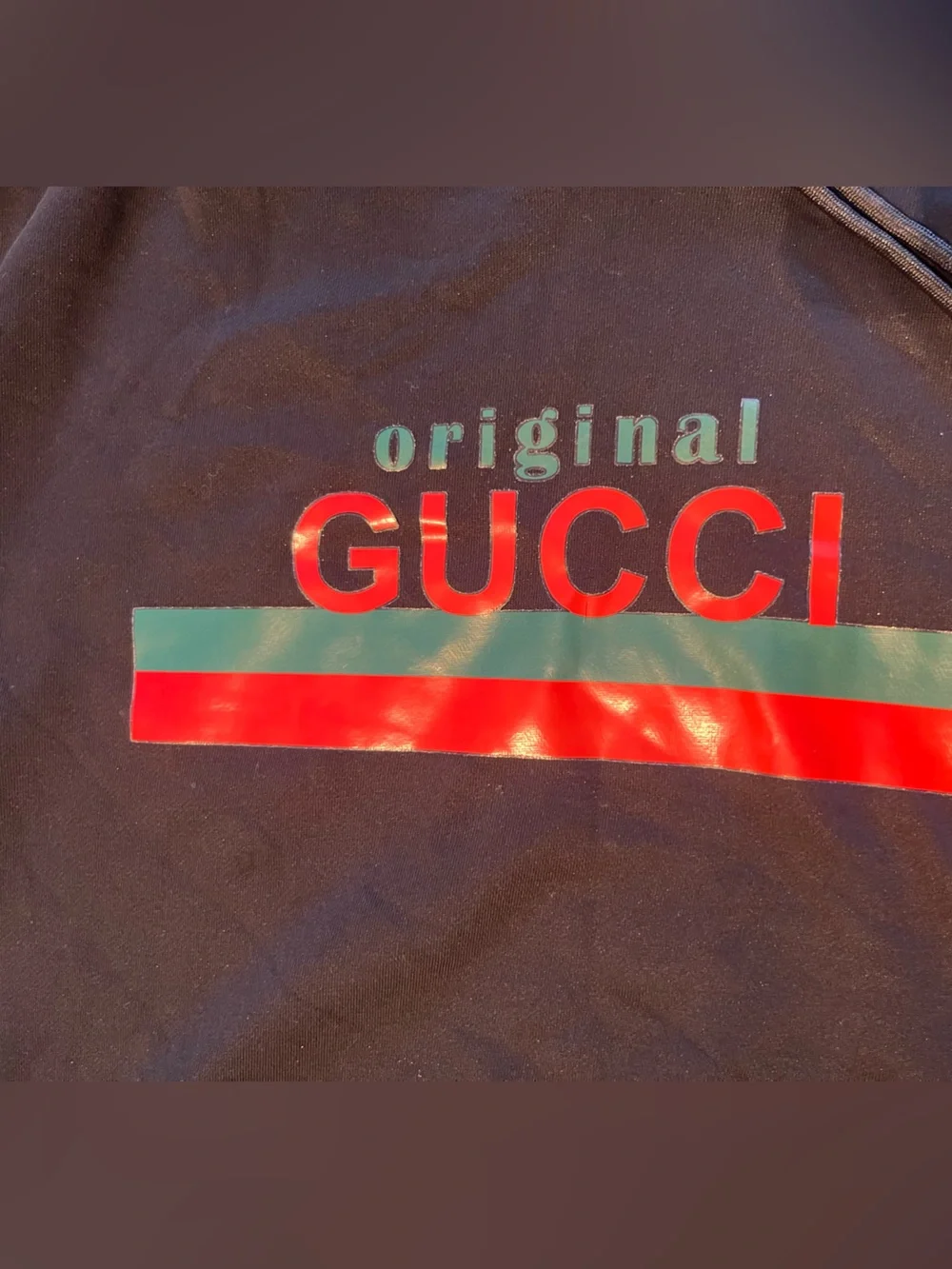 Gucci Black Hoodie with Red and Green Logo Stripe